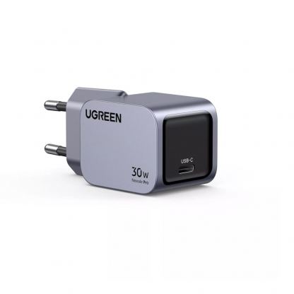 Ugreen Nexode Pro GaN Fast Wall Charger 30W - захранване за ел. мрежа с USB-C изход с технология за бързо зареждане (тъмносив)  2