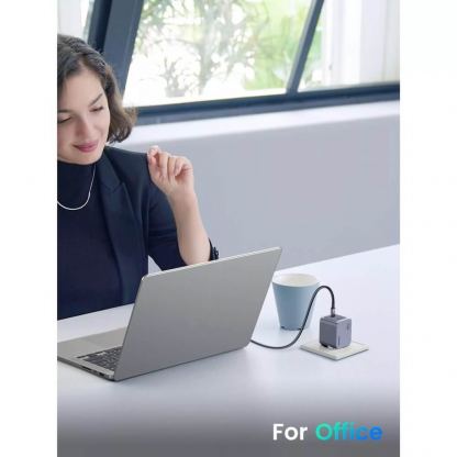 Ugreen Nexode Pro Fast Charger GaN 45W - захранване за ел. мрежа смартфони и таблети с 2xUSB-C изхода и с технология за бързо зареждане (тъмносив) 7