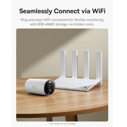 Baseus B1 Outdoor Security Camera 2K (S0SV002130) - домашна видеокамера за външна употреба (бял) 2