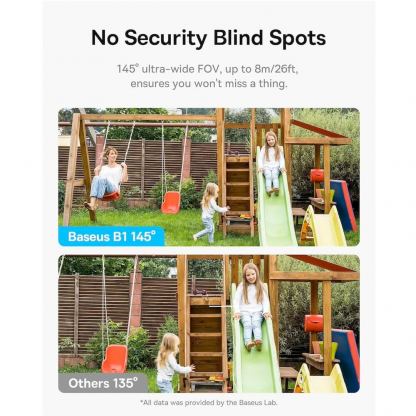 Baseus B1 Outdoor Security Camera 2K (S0SV002130) - домашна видеокамера за външна употреба (бял) 4