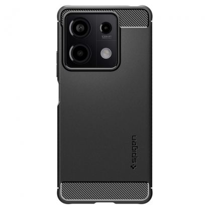 Spigen Rugged Armor Case - тънък качествен силиконов (TPU) калъф за Xiaomi Redmi Note 13 5G (черен) 2