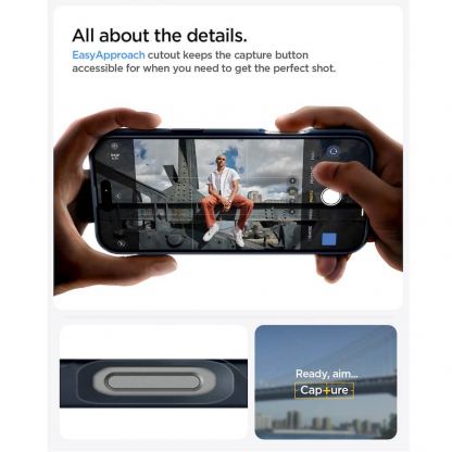 Spigen Thin Fit MagSafe Case - качествен тънък матиран кейс с MagSafe за iPhone 16 Pro (тъмносин) 11