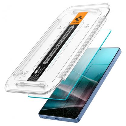 Spigen Glas.tR EZ Fit Tempered Glass 2 Pack - 2 броя стъклени защитни покрития за дисплея на Samsung Galaxy S25 Ultra (прозрачен) 7