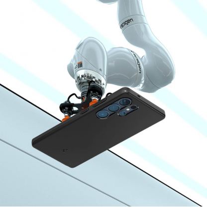 Spigen Thin Fit MagSafe Case - качествен тънък матиран кейс с MagSafe за Samsung Galaxy S25 Ultra (черен) 13