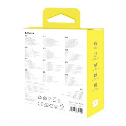 Baseus Magnetic Mini Air Wireless Charging Power Bank 6000 mAh 20W (PPCXM06A) - преносима външна батерия с USB-C порт и безжично зареждане с MagSafe (бял) 11