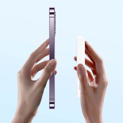 Baseus Magnetic Mini Air Wireless Charging Power Bank 6000 mAh 20W (PPCXM06A) - преносима външна батерия с USB-C порт и безжично зареждане с MagSafe (бял) 15