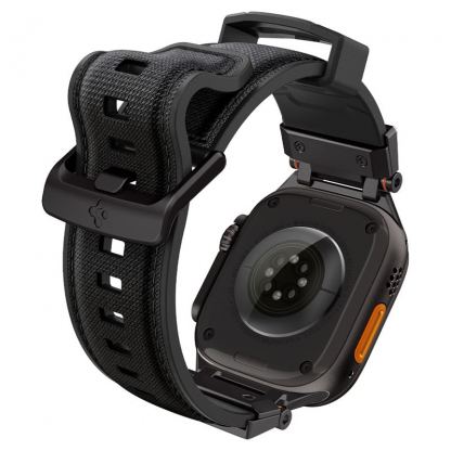Spigen DuraPro Armor Band - силиконова каишка за Apple Watch 42мм, 44мм, 45мм, 46мм, Ultra 49мм (черен) 4