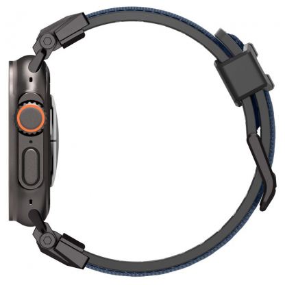 Spigen DuraPro Armor Band - силиконова каишка за Apple Watch 42мм, 44мм, 45мм, 46мм, Ultra 49мм (тъмносин) 2