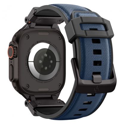 Spigen DuraPro Armor Band - силиконова каишка за Apple Watch 42мм, 44мм, 45мм, 46мм, Ultra 49мм (тъмносин) 4
