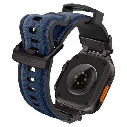 Spigen DuraPro Armor Band - силиконова каишка за Apple Watch 42мм, 44мм, 45мм, 46мм, Ultra 49мм (тъмносин) 5