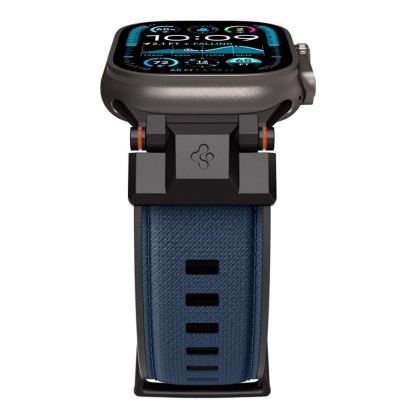Spigen DuraPro Armor Band - силиконова каишка за Apple Watch 42мм, 44мм, 45мм, 46мм, Ultra 49мм (тъмносин) 8