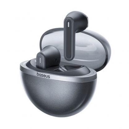 Baseus Bowie E5 TWS In-Ear Bluetooth Earphones - безжични блутут слушалки със зареждащ кейс (черен-прозрачен) 3