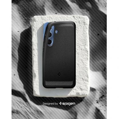Spigen Rugged Armor MagSafe Case - удароустойчив силиконов (TPU) калъф с MagSafe за Samsung Galaxy S25 (черен)  14