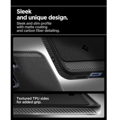 Spigen Rugged Armor MagSafe Case - удароустойчив силиконов (TPU) калъф с MagSafe за Samsung Galaxy S25 (черен)  15