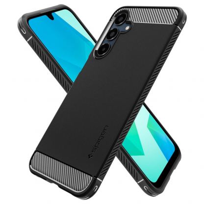 Spigen Rugged Armor Case - тънък качествен силиконов (TPU) калъф за Samsung Galaxy A16, Galaxy A16 5G (черен) 7