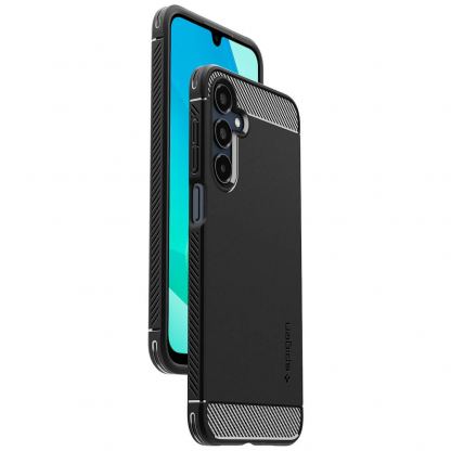 Spigen Rugged Armor Case - тънък качествен силиконов (TPU) калъф за Samsung Galaxy A16, Galaxy A16 5G (черен) 9