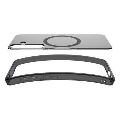 Spigen Ultra Hybrid MagSafe Case - хибриден кейс с висока степен на защита с MagSafe за Samsung Galaxy S25 (черен-мат)  12