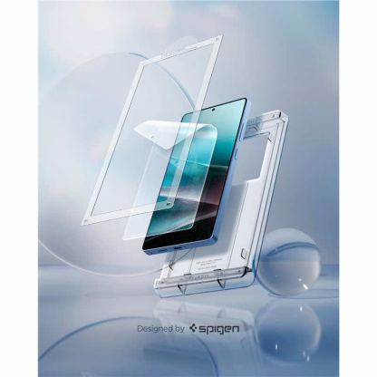 Spigen EliteShield EZ Fit Hybrid Glass Protector - хибридно защитно покритие за дисплея на Samsung Galaxy S25 Ultra (прозрачен) 7