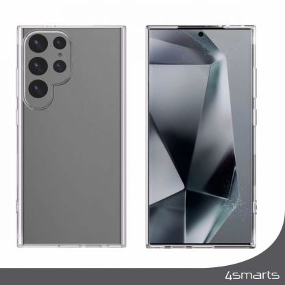 4smarts 360° Protection Set - тънък силиконов кейс и стъклено защитно покритие за дисплея на Samsung Galaxy S25 Ultra (прозрачен) 3