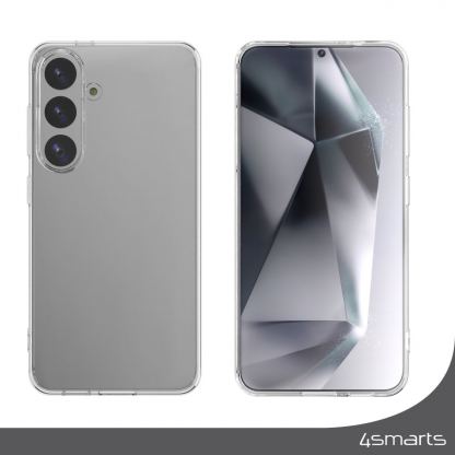 4smarts 360° Protection Set - тънък силиконов кейс и стъклено защитно покритие за дисплея на Samsung Galaxy S25 Plus (прозрачен) 3