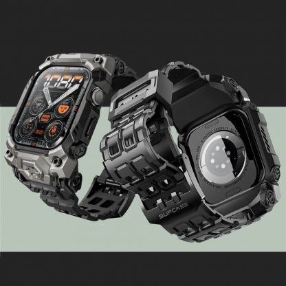 i-Blason SUPCASE Unicorn Beetle Ore Case - удароустойчив алуминиев кейс от най-висок клас с вградена каишка за Apple Watch Ultra 49мм (черен) 5