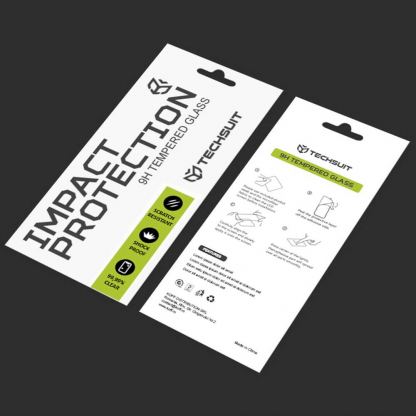 Techsuit Full Glue Tempered Glass 111D - калено стъклено защитно покритие за дисплея на Samsung Galaxy A02, M02, A12, A12 Nacho, F12, M12, A32 5G (черен-прозрачен) 2