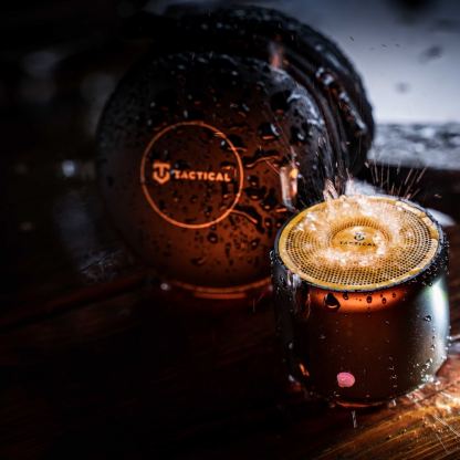 Tactical StrikeBase AllTerrain Mini Bluetooth Speaker 3W - портативен безжичен Bluetooth спийкър за мобилни устройства (черен-жълт) 6