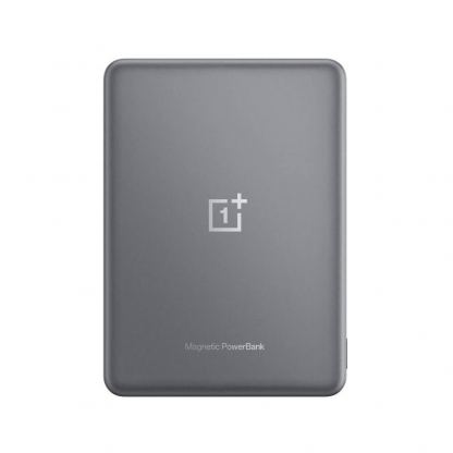 OnePlus Slim Magnetic Wireless Power Bank 5000 mAh - преносима външна батерия с USB-C порт и безжично зареждане с MagSafe (тъмносив) 2