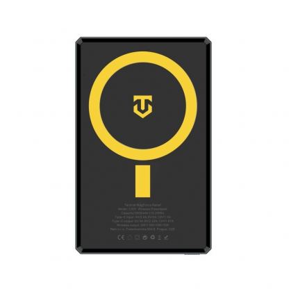 Tactical MagForce Relief Magnetic Wireless Power Bank 5000 mAh 15W - преносима външна батерия с USB-C порт и безжично зареждане с MagSafe (тъмносив) 2