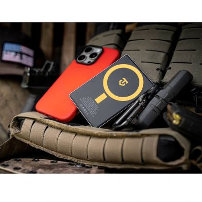 Tactical MagForce Relief Magnetic Wireless Power Bank 5000 mAh 15W - преносима външна батерия с USB-C порт и безжично зареждане с MagSafe (тъмносив) 8