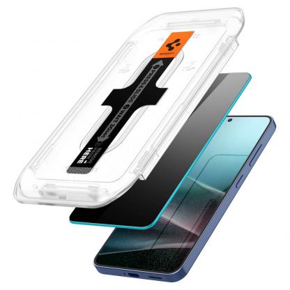 Spigen Glas.Tr Ez Fit Privacy Tempered Glass 2 Pack - 2 броя стъклени защитни покрития с определен ъгъл на виждане за дисплея за Samsung Galaxy S25 Plus, Galaxy S24 Plus 2