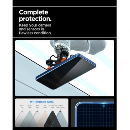 Spigen Glas.Tr Ez Fit Privacy Tempered Glass 2 Pack - 2 броя стъклени защитни покрития с определен ъгъл на виждане за дисплея за Samsung Galaxy S25 Plus, Galaxy S24 Plus 10