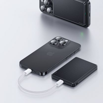 Benks ArmorGo Magnetic Wireless Power Bank 10000 mAh 15W - преносима външна батерия с USB-C порт и безжично зареждане с MagSafe (черен) 7