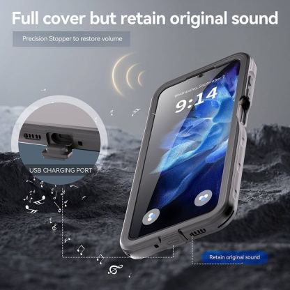 Techsuit ShellBox IP68 Waterproof Case - ударо и водоустойчив кейс за Samsung Galaxy A16 4G, Galaxy A16 5G (черен)  5