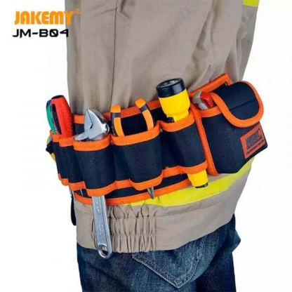 Jakemy Professional Tool Waist Bag Belt JM-B04 - качественa чанта за инструменти (черен-жълт) 6