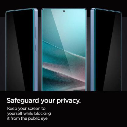 Spigen Glas.Tr Ez Fit Privacy Tempered Glass 2 Pack - 2 броя стъклени защитни покрития с определен ъгъл на виждане за дисплея за Samsung Galaxy S25 Ultra 3