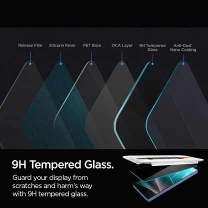 Spigen Glas.Tr Ez Fit Privacy Tempered Glass 2 Pack - 2 броя стъклени защитни покрития с определен ъгъл на виждане за дисплея за Samsung Galaxy S25 Ultra 4
