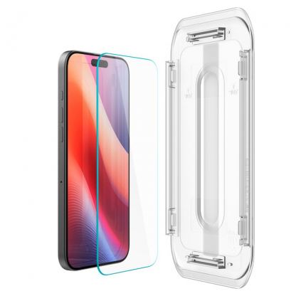 Spigen Glas.tR EZ Fit Tempered Glass 1pc - калено стъклено защитно покритие за дисплея на iPhone 16 Pro Max (прозрачен)(bulk) 3