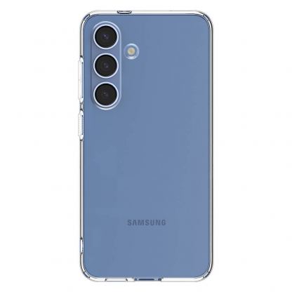 Spigen Liquid Crystal Case - тънък силиконов (TPU) калъф за Samsung Galaxy S25 Plus (прозрачен)  2