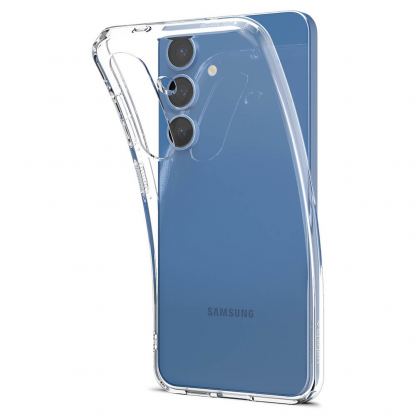 Spigen Liquid Crystal Case - тънък силиконов (TPU) калъф за Samsung Galaxy S25 Plus (прозрачен)  7