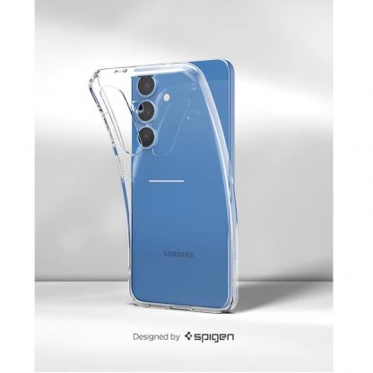 Spigen Liquid Crystal Case - тънък силиконов (TPU) калъф за Samsung Galaxy S25 Plus (прозрачен)  13