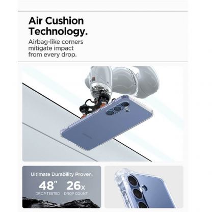 Spigen Liquid Crystal Case - тънък силиконов (TPU) калъф за Samsung Galaxy S25 Plus (прозрачен)  15