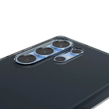 Spigen Liquid Crystal Case - тънък силиконов (TPU) калъф за Samsung Galaxy S25 Ultra (черен-прозрачен)  9