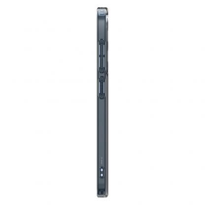 Spigen Liquid Crystal Case - тънък силиконов (TPU) калъф за Samsung Galaxy S25 Plus (черен-прозрачен)  4