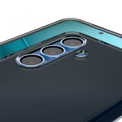 Spigen Liquid Crystal Case - тънък силиконов (TPU) калъф за Samsung Galaxy S25 Plus (черен-прозрачен)  9