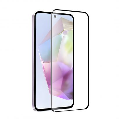 Mobile Origin EasyGlass Full Cover Tempered Glass - стъклено защитно покритие за дисплея на Samsung Galaxy A35 5G (черен-прозрачен) 3