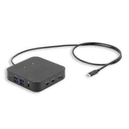 LMP Triple Display USB-C Docking Station 4K - мултифункционална док станция за свързване на допълнителна периферия за компютри с USB-C порт (черен) 2