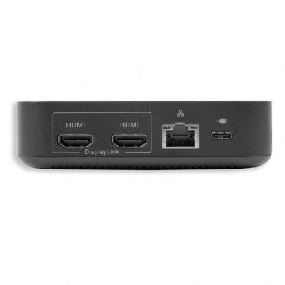 LMP Triple Display USB-C Docking Station 4K - мултифункционална док станция за свързване на допълнителна периферия за компютри с USB-C порт (черен) 8