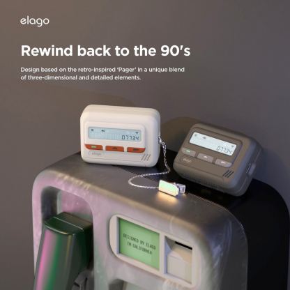 Elago AirPods Pro 2 Pager Case - силиконов калъф за Apple AirPods Pro 2 (бял) 4