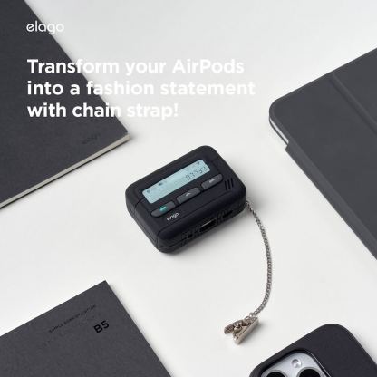 Elago AirPods Pro 2 Pager Case - силиконов калъф за Apple AirPods Pro 2 (бял) 7